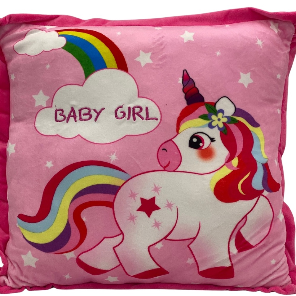 Baby Girl Plush Pillow-Baby Shower Gift-Nursery Pillow-Gift for Baby Girl